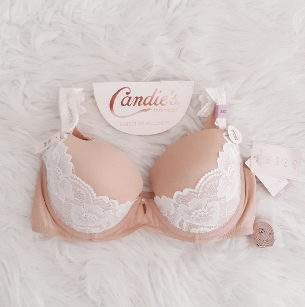 NWT Candie's Padded Balconet Bra 34D